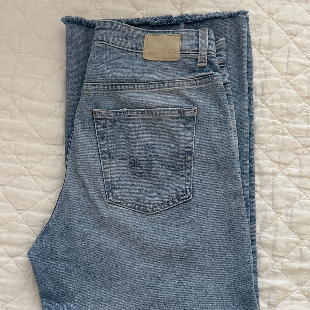 AG Adriano Goldschmied Saige Light Blue Ankle Jeans